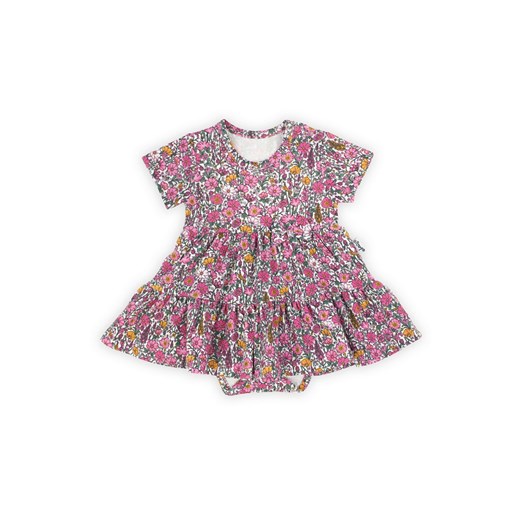 Sukienko-body z krótkim rękawem Lea ze sklepu 5.10.15 w kategorii Body niemowlęce - zdjęcie 169696040