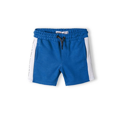 Niebieskie krótkie spodenki dresowe dla chłopca ze sklepu 5.10.15 w kategorii Spodenki chłopięce - zdjęcie 169696144