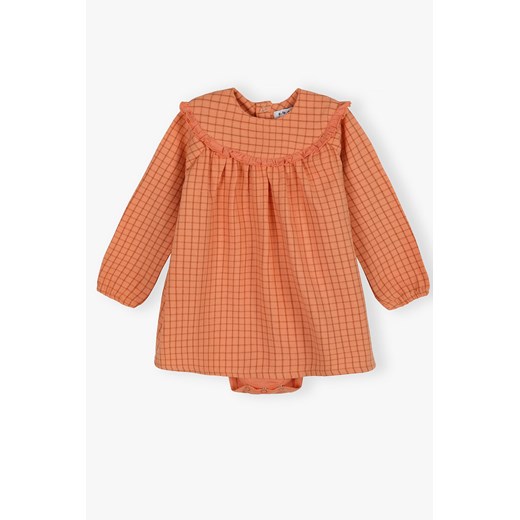 Sukienko-body niemowlęce dziewczęce w kratkę ze sklepu 5.10.15 w kategorii Sukienki niemowlęce - zdjęcie 169696273