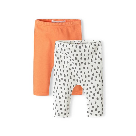 Bawełniane legginsy dla niemowlaka 2pak ze sklepu 5.10.15 w kategorii Legginsy niemowlęce - zdjęcie 169696334