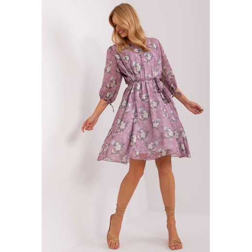 Sukienka krótka fioletowa ze sklepu 5.10.15 w kategorii Sukienki - zdjęcie 169696494