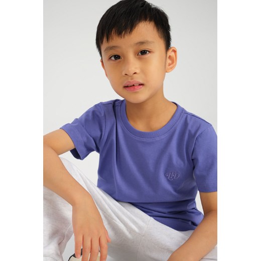 Miękki dzianinowy t-shirt w kolorze fioletowym - unisex - Limited Edition ze sklepu 5.10.15 w kategorii T-shirty chłopięce - zdjęcie 169696602
