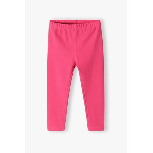 Leginsy dziewczęce basic różowe ze sklepu 5.10.15 w kategorii Spodnie dziewczęce - zdjęcie 169696660