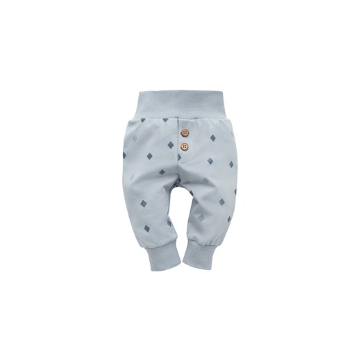 Niebieskie spodnie niemowlęce w rąby ze sklepu 5.10.15 w kategorii Spodnie i półśpiochy - zdjęcie 169696811