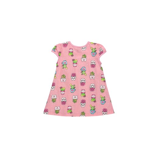 Różowa bawełniana sukienka niemowlęca w kaktusy Bee Loop 68 5.10.15