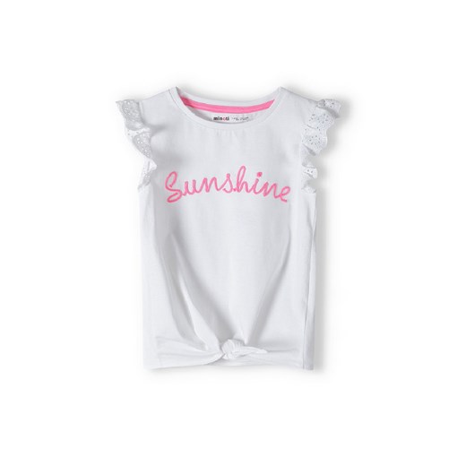 Biała bluzka niemowlęca bawełniana- Sunshine ze sklepu 5.10.15 w kategorii Koszulki niemowlęce - zdjęcie 169697573