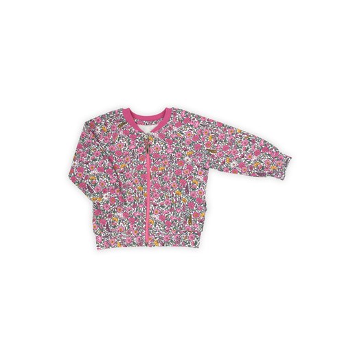 Bluza dresowa - boomerka dziewczęca w kwiatki Lea ze sklepu 5.10.15 w kategorii Bluzy i swetry - zdjęcie 169698060
