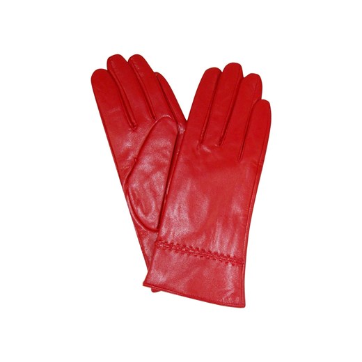 Rękawiczki damskie skórzane - czerwone ze sklepu 5.10.15 w kategorii Rękawiczki damskie - zdjęcie 169698431