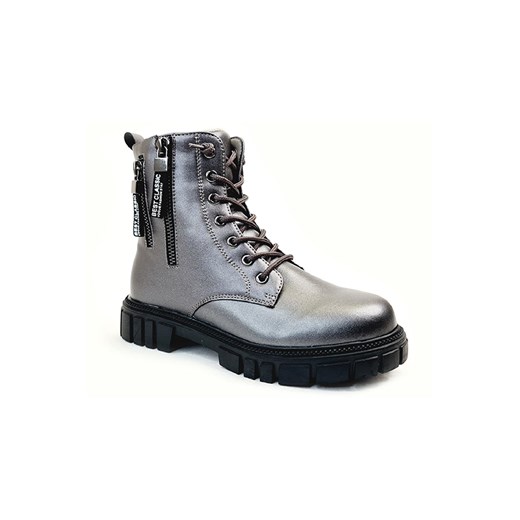 Szare buty zimowe trapery dla dziewczynki Weestep ze sklepu 5.10.15 w kategorii Buty zimowe dziecięce - zdjęcie 169698560