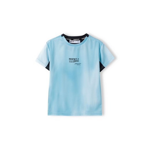 Błękitna koszulka siateczkowa dla chłopca ze sklepu 5.10.15 w kategorii T-shirty chłopięce - zdjęcie 169698634