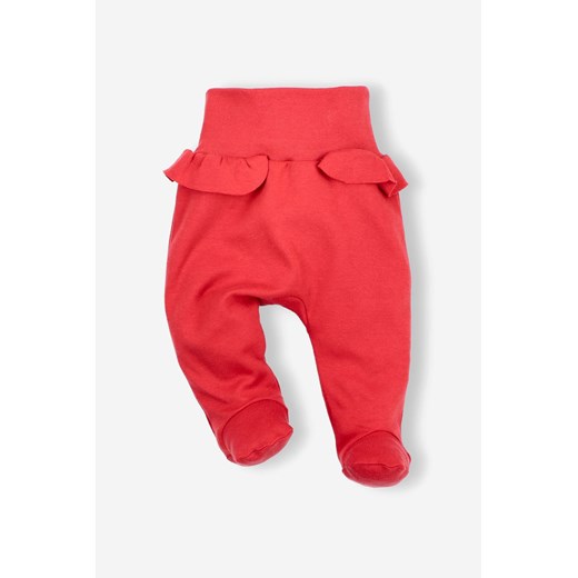 Półśpiochy niemowlęce z bawełny organicznej dla dziewczynki ze sklepu 5.10.15 w kategorii Spodnie i półśpiochy - zdjęcie 169698741