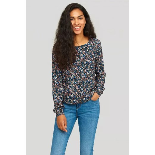 Stylowa bluzka z nadrukiem w drobne kwiaty ze sklepu 5.10.15 w kategorii Bluzki damskie - zdjęcie 169699171