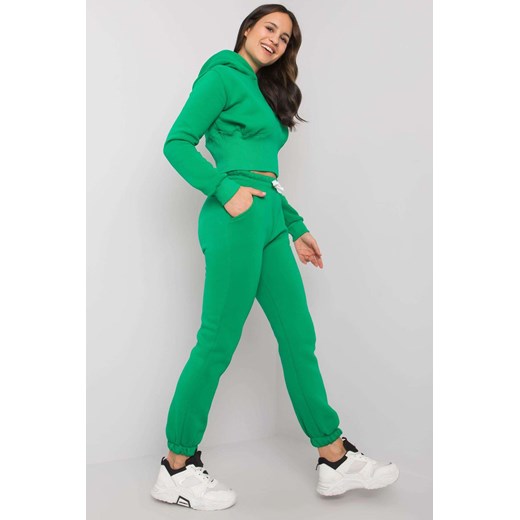 Zielony komplet dresowy ze spodniami Ambretta ze sklepu 5.10.15 w kategorii Dresy damskie - zdjęcie 169699212