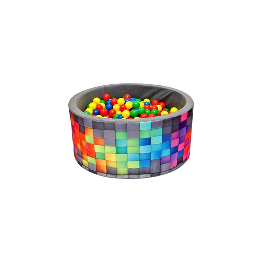 Suchy basen w kolorowe prostokąty z piłkami - 200 piłek ze sklepu 5.10.15 w kategorii Zabawki - zdjęcie 169699300
