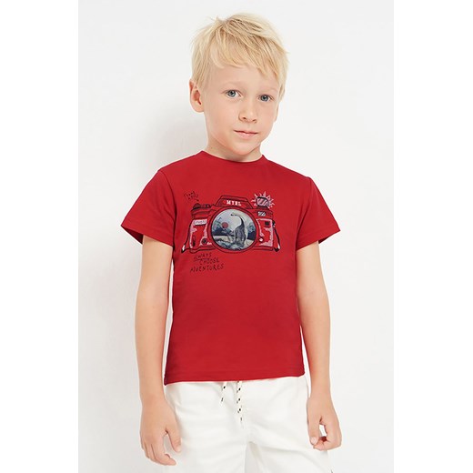 T-shirt dla chłopca Mayoral - czerwony ze sklepu 5.10.15 w kategorii T-shirty chłopięce - zdjęcie 169699342