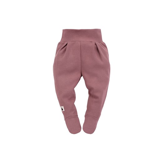 Bawełniane półśpiochy niemowlęce - różowe ze sklepu 5.10.15 w kategorii Spodnie i półśpiochy - zdjęcie 169699421