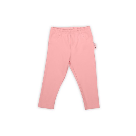 Legginsy dresowe dziewczęce - różowe ze sklepu 5.10.15 w kategorii Legginsy niemowlęce - zdjęcie 169699534