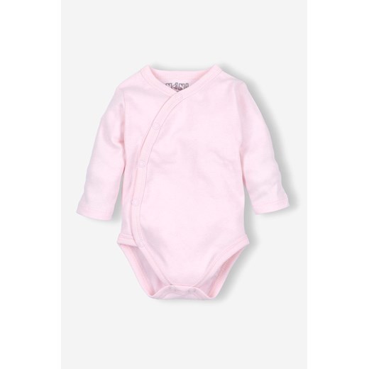Body niemowlece z bawelny organicznej dla dziewczynki różowe długi rękaw Nini 68 5.10.15