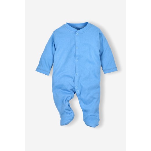 Pajac niemowlęcy z bawełny organicznej dla chłopca niebieski ze sklepu 5.10.15 w kategorii Pajacyki - zdjęcie 169699632