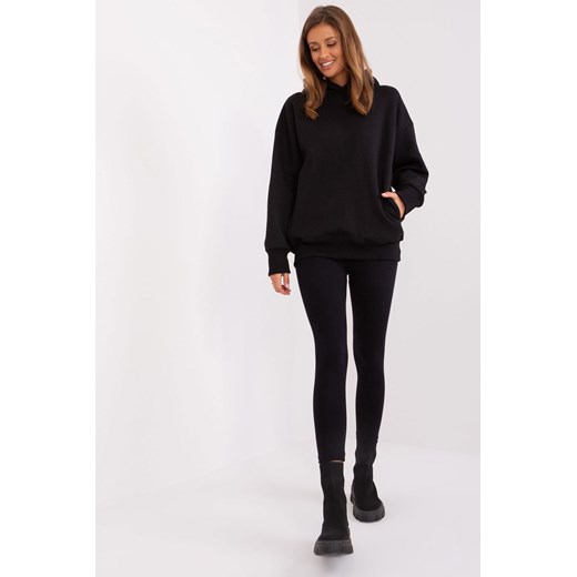 Czarny komplet casualowy z bluzą oversize z kapturem ze sklepu 5.10.15 w kategorii Komplety i garnitury damskie - zdjęcie 169699661
