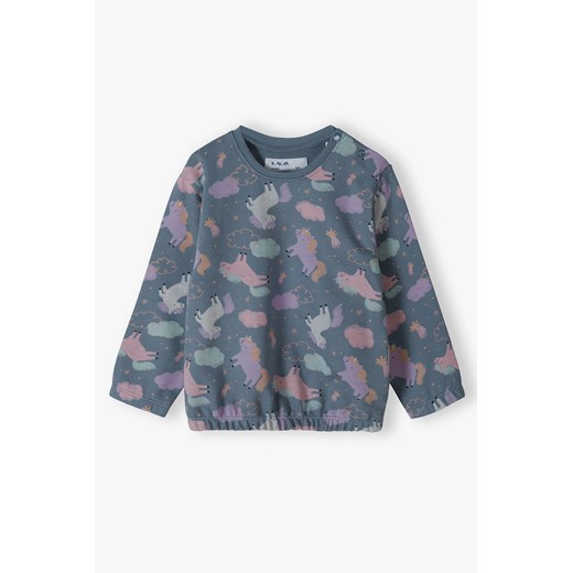 Bawełniana bluza niemowlęce w jednorożce ze sklepu 5.10.15 w kategorii Bluzy i swetry - zdjęcie 169699982