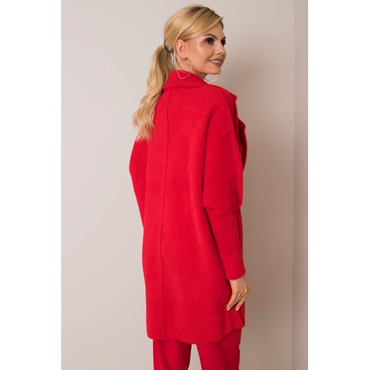 Czerwony płaszcz alpaka Nora one size 5.10.15