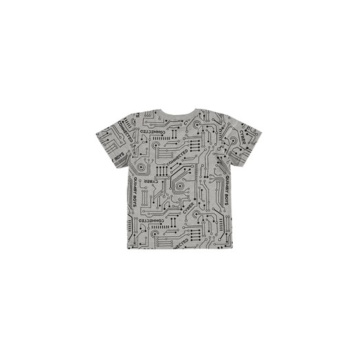 Szary t-shirt chłopięcy we wzory Quimby 152 5.10.15