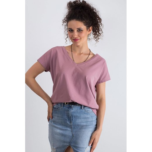T-shirt damski ciemny różowy ze sklepu 5.10.15 w kategorii Bluzki damskie - zdjęcie 169700282