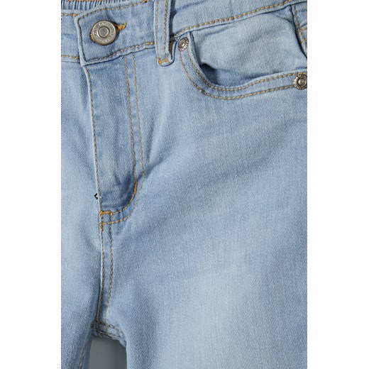 Jasne spodnie jeansowe typu joggery niemowlęce Minoti 80/86 okazja 5.10.15