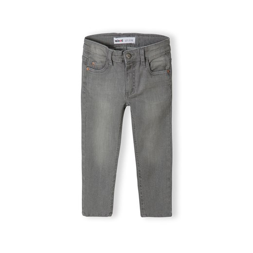 Szare spodnie jeansowe dla chłopca - Minoti ze sklepu 5.10.15 w kategorii Spodnie chłopięce - zdjęcie 169700401