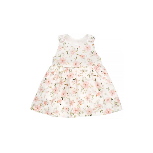 Sukienka dla dziewczynki na ramiączkach Summer garden ecru ze sklepu 5.10.15 w kategorii Sukienki dziewczęce - zdjęcie 169700430