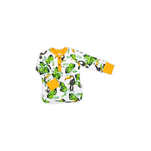 Bawełniana bluzka z długim rękawem w tropikalny wzór TUKAN ze sklepu 5.10.15 w kategorii T-shirty chłopięce - zdjęcie 169700741