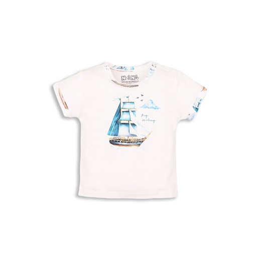 T-shirt niemowlęcy z bawełny organicznej dla chłopca Nini 80 5.10.15