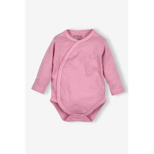Body niemowlece z bawelny organicznej dla dziewczynki różowe długi rękaw ze sklepu 5.10.15 w kategorii Body niemowlęce - zdjęcie 169700900