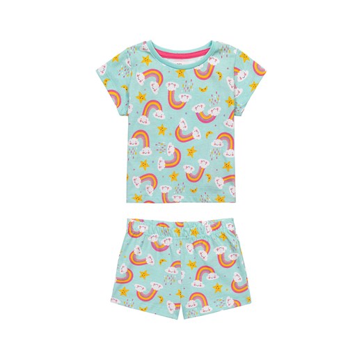 Niemowlęca piżama z bawełny z krótkim rękawem- tęcza ze sklepu 5.10.15 w kategorii Piżamy dziecięce - zdjęcie 169700920
