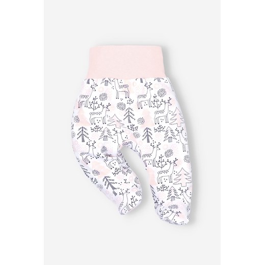 Półśpiochy niemowlęce z bawełny organicznej dla dziewczynki ze sklepu 5.10.15 w kategorii Spodnie i półśpiochy - zdjęcie 169701000