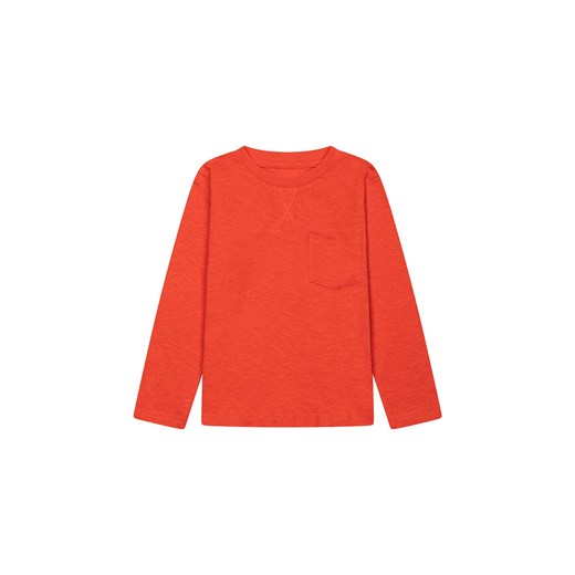 Czerwona bluzka bawełniana z długim rękawem ze sklepu 5.10.15 w kategorii T-shirty chłopięce - zdjęcie 169701021