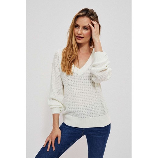 Sweter  damski biały ze sklepu 5.10.15 w kategorii Swetry damskie - zdjęcie 169701173