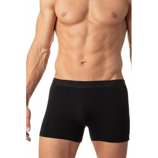Dopasowane męskie szorty z dodatkową wstawką w kroku Key - czarne ze sklepu 5.10.15 w kategorii Majtki męskie - zdjęcie 169701352