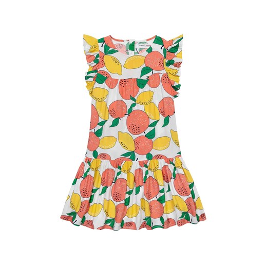 Letnia zwiewna sukienka dziewczęca z wiskozy- cytrusy ze sklepu 5.10.15 w kategorii Sukienki dziewczęce - zdjęcie 169701372