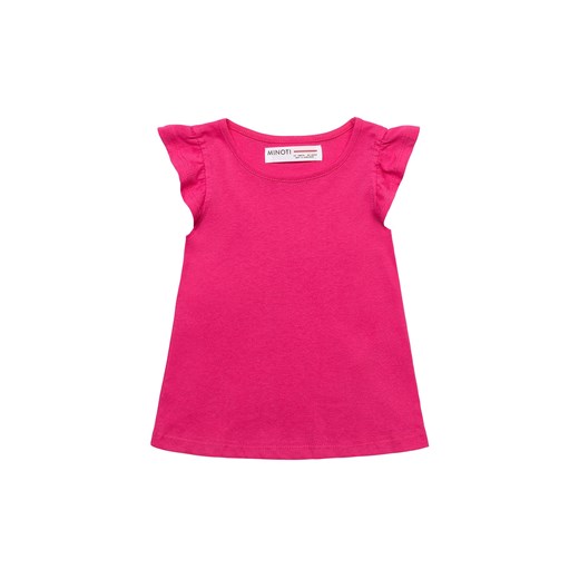 Różowa bluzka bawełniana dziewczęca z falbankami ze sklepu 5.10.15 w kategorii Bluzki dziewczęce - zdjęcie 169701970