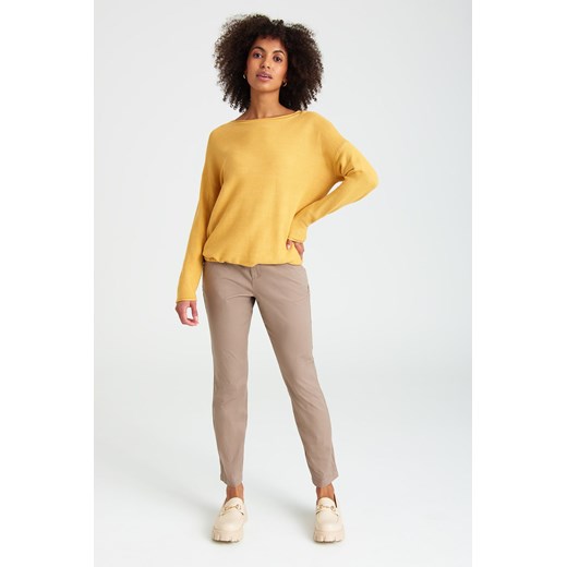Sweter damski nierozpinany żółty Greenpoint 42 5.10.15 okazja