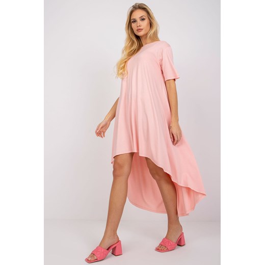 Sukienka o asymetrycznym kroju - jasny różowy L/XL 5.10.15