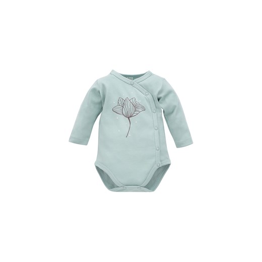 Zielone bawełniane body niemowlęce kopertowe ze sklepu 5.10.15 w kategorii Body niemowlęce - zdjęcie 169702113