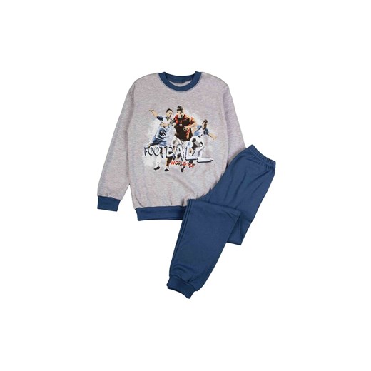 Piżama chłopięca szaro-niebieska piłkarze ze sklepu 5.10.15 w kategorii Piżamy dziecięce - zdjęcie 169702402