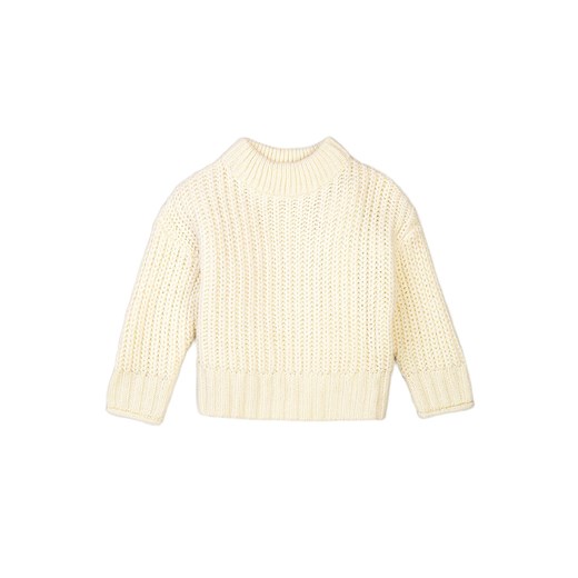 Niemowlęcy sweter nierozpinany z półgolfem - ecru ze sklepu 5.10.15 w kategorii Swetry damskie - zdjęcie 169702412