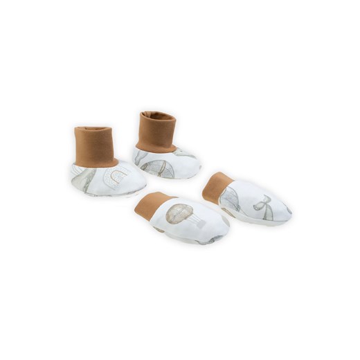 Komplet niemowlęcy- rękawiczki i buciki z bawełny ze sklepu 5.10.15 w kategorii Buciki niemowlęce - zdjęcie 169702524
