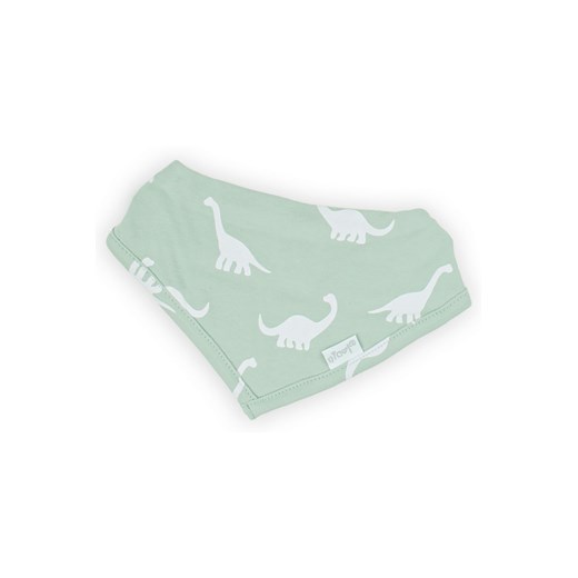 Bawełniana apaszka, chustka niemowlęca - białe dinozaury ze sklepu 5.10.15 w kategorii Szaliki dziecięce - zdjęcie 169702614
