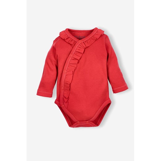 Body niemowlęce z długim rękawem z bawełny organicznej - różowe ze sklepu 5.10.15 w kategorii Body niemowlęce - zdjęcie 169703010