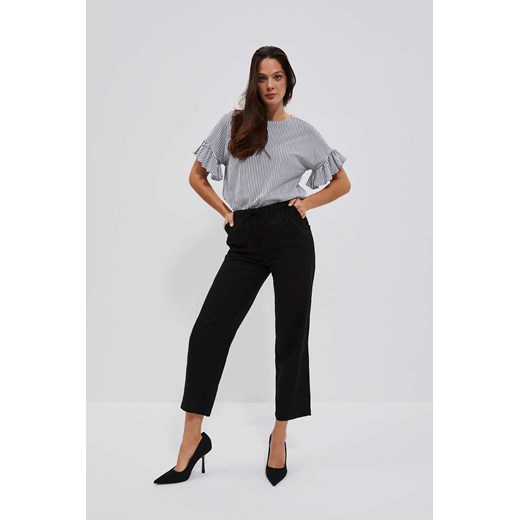 Spodnie klasyczne damskie czarne ze sklepu 5.10.15 w kategorii Spodnie damskie - zdjęcie 169703261